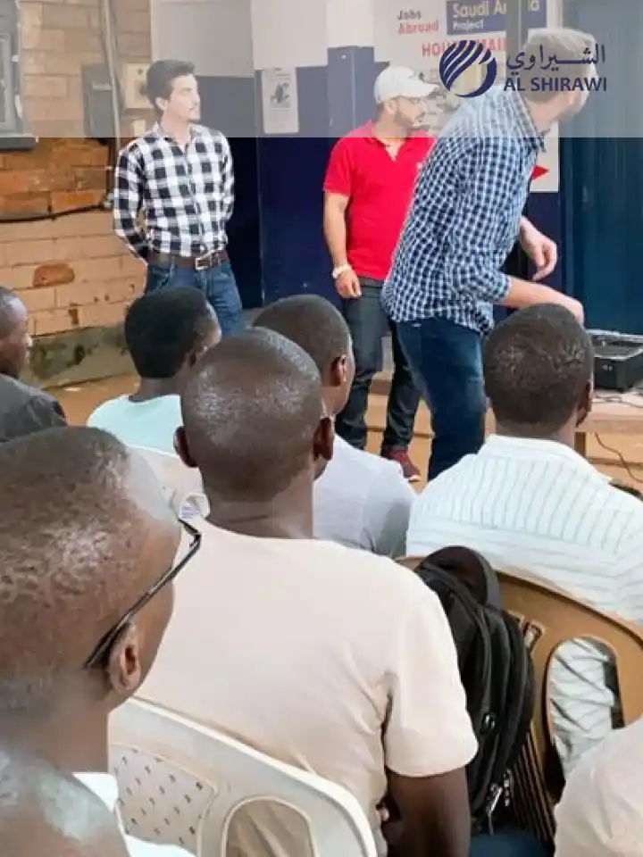 Pre-departure briefing session for workers